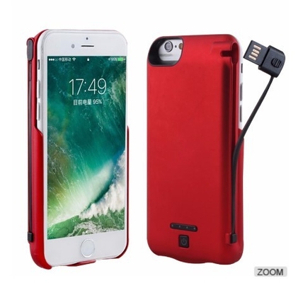Iphone7 Backup bezprzewodowy ładowanie baterii Case, przenośny przenośny Chargeable Case telefonu