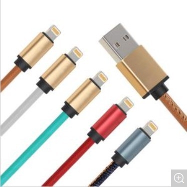 Telefon komórkowy Ładowarka Kabel, USB 3.0 PU Objęte Fast Charge Kabel Danych dla IPhone