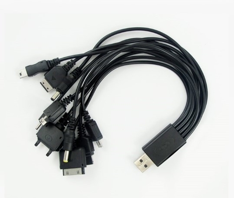 Uniwersalna linia danych do ładowania telefonów komórkowych 10 In 1 Multi Function / Head 5V
