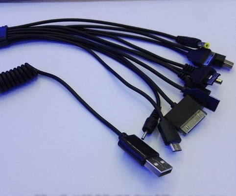20 Cm Przenośny 10 W 1 USB Ładowarka Telefonowa Kabel Do Smart Powered Device