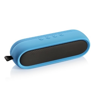 Niebieski Owalny Bezprzewodowy Mini Głośnik Bluetooth Pojedynczy Dźwięki Z Pokryciem Silikonu
