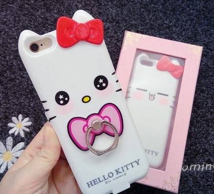 IPhone 7 Telefon Apple Telefon Bank Case Hello Kitty Z Uchwytem Ring 4000 Mah