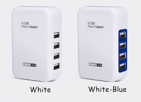 USB Phone Charging Adapter Plug 2.1A dla czterech urządzeń w pojedynczym wyjściu