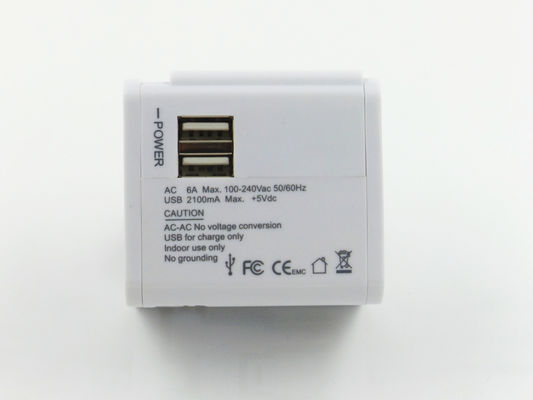 Multipurpose Dual USB Charging Gniazdo, Universal Travel Plug Adapter